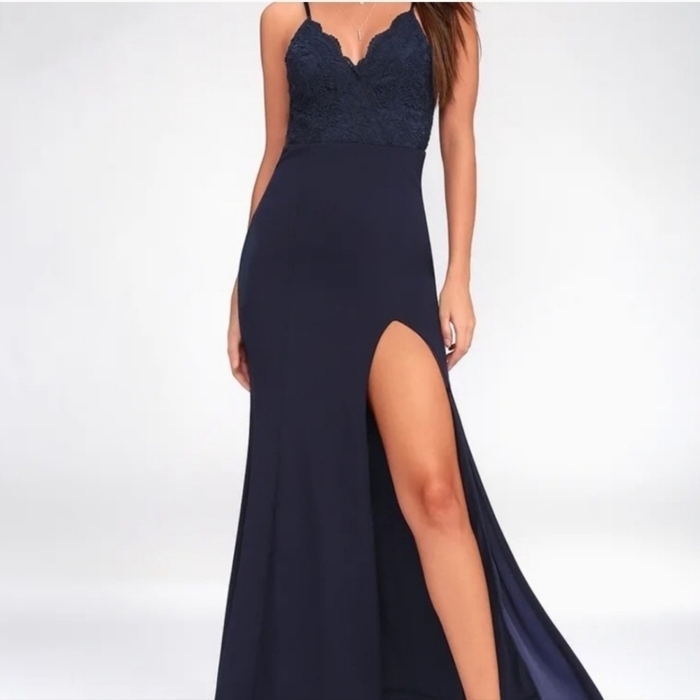 Lulu's Leandra Lace Bodice Maxi Dress